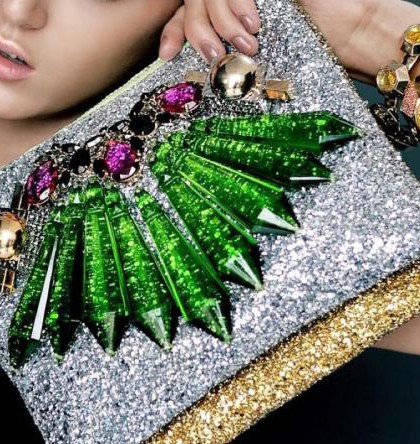 Crystal Clutch Handbag - DIY
