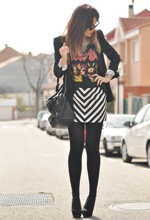34 Popular Black And White Street Style Combinations
