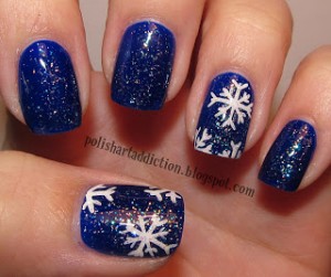 Let It Snow On Your Nails - 20 Snowflake Nail Arts