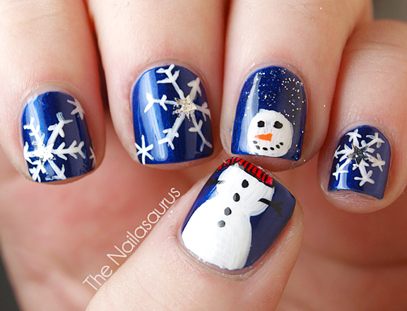 Let It Snow On Your Nails - 20 Snowflake Nail Arts