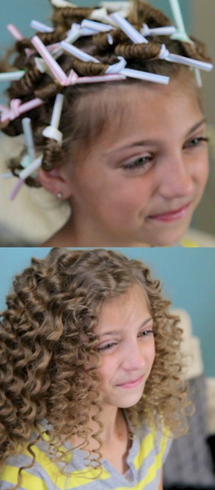 6 Easy Ways To Curl Your Hair With Drinking Straws Straw Set Tutorials