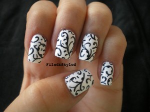 The 15 Best Black And White Nail Arts