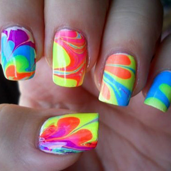 Fabulous and Eye-Catching Neon Nails Art Designs