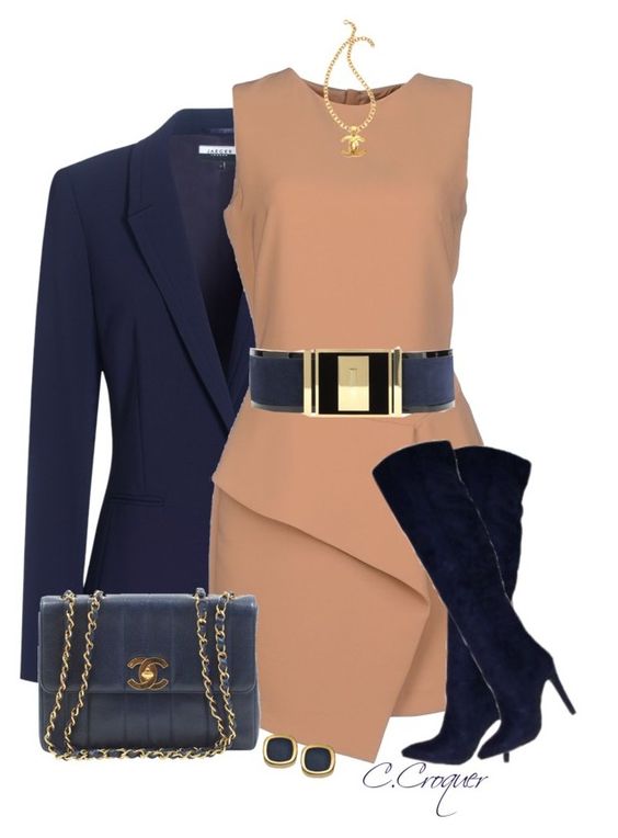 Modern Winter Polyvore Outfits to Wear to Work