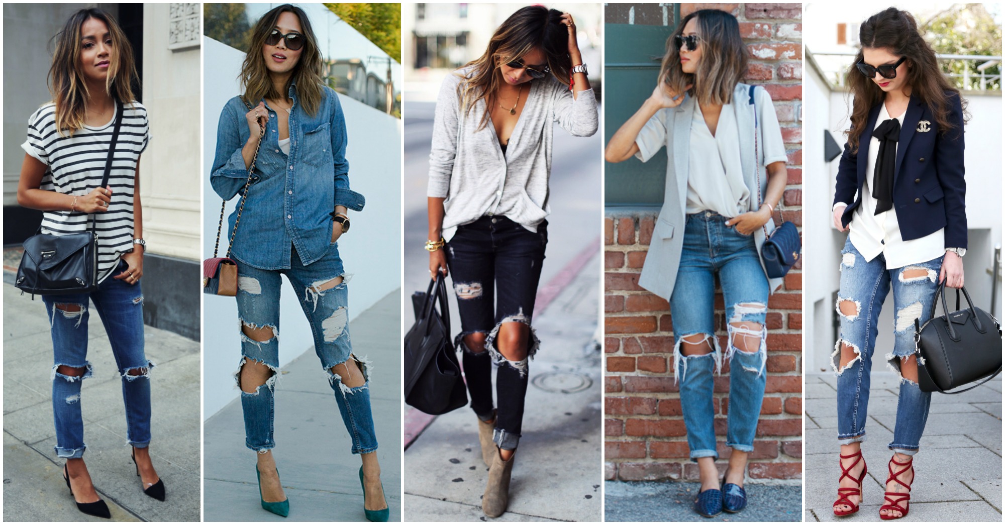 Outstanding Street Style Combinations with Ripped Jeans