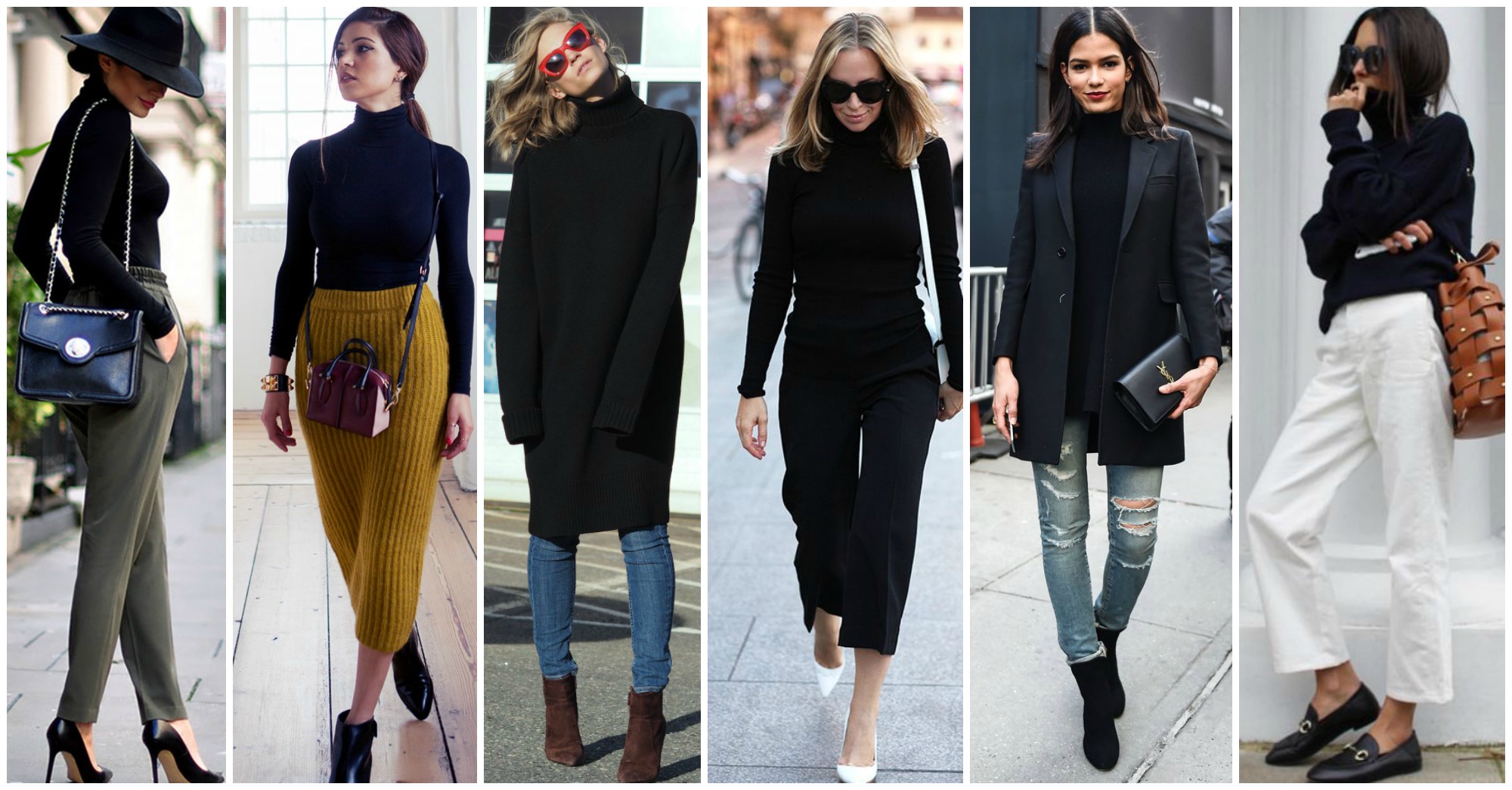 outfits with black turtleneck